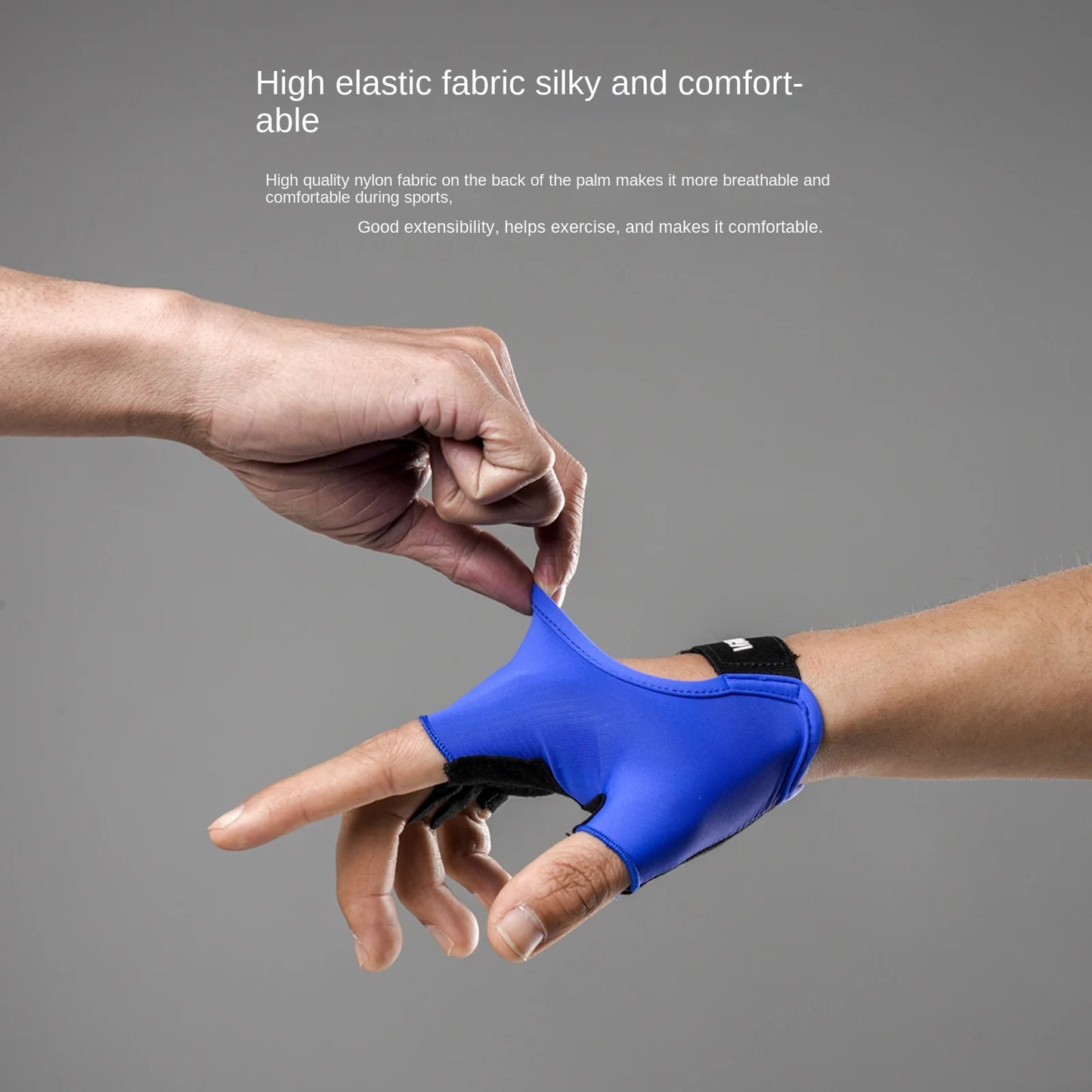 Fitness yoga gloves with half finger iron rubbing anti slip wear-resistant and anti cocoon gloves