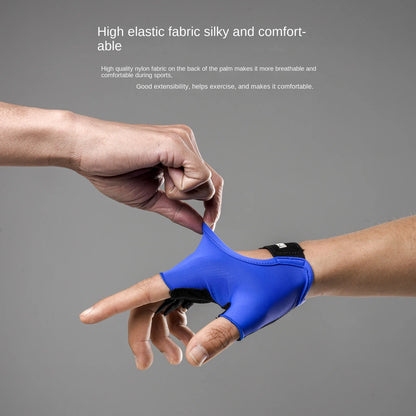 Fitness yoga gloves with half finger iron rubbing anti slip wear-resistant and anti cocoon gloves